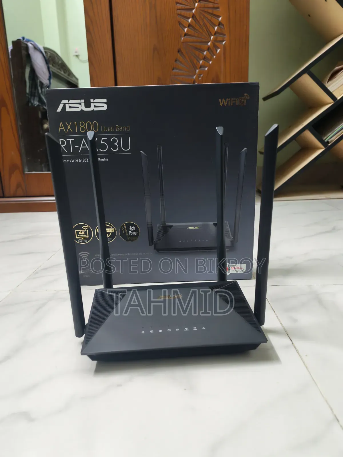 আসুস আরটি-এএক্স৫৩ইউ ওয়াইফাই-৬ রাউটার