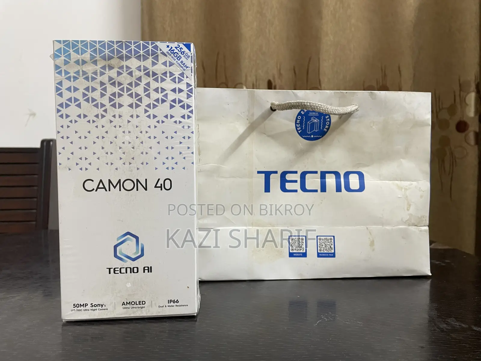 Tecno Camon 40 256 GB কালো