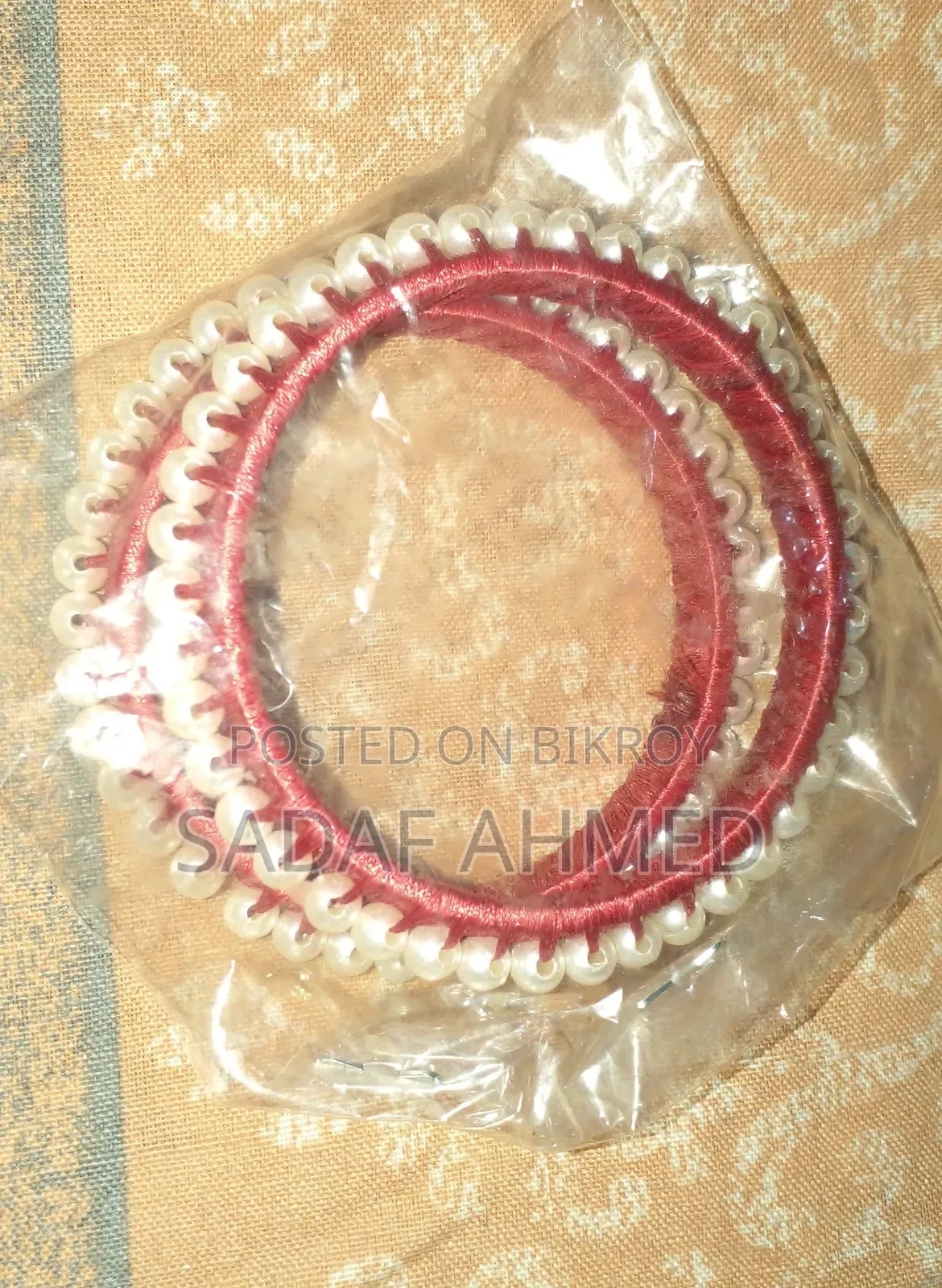 Handmade Silk Thread Pearl Bangles - আকর্ষণীয় রেশমি চুড়ি (৩টি কালার)