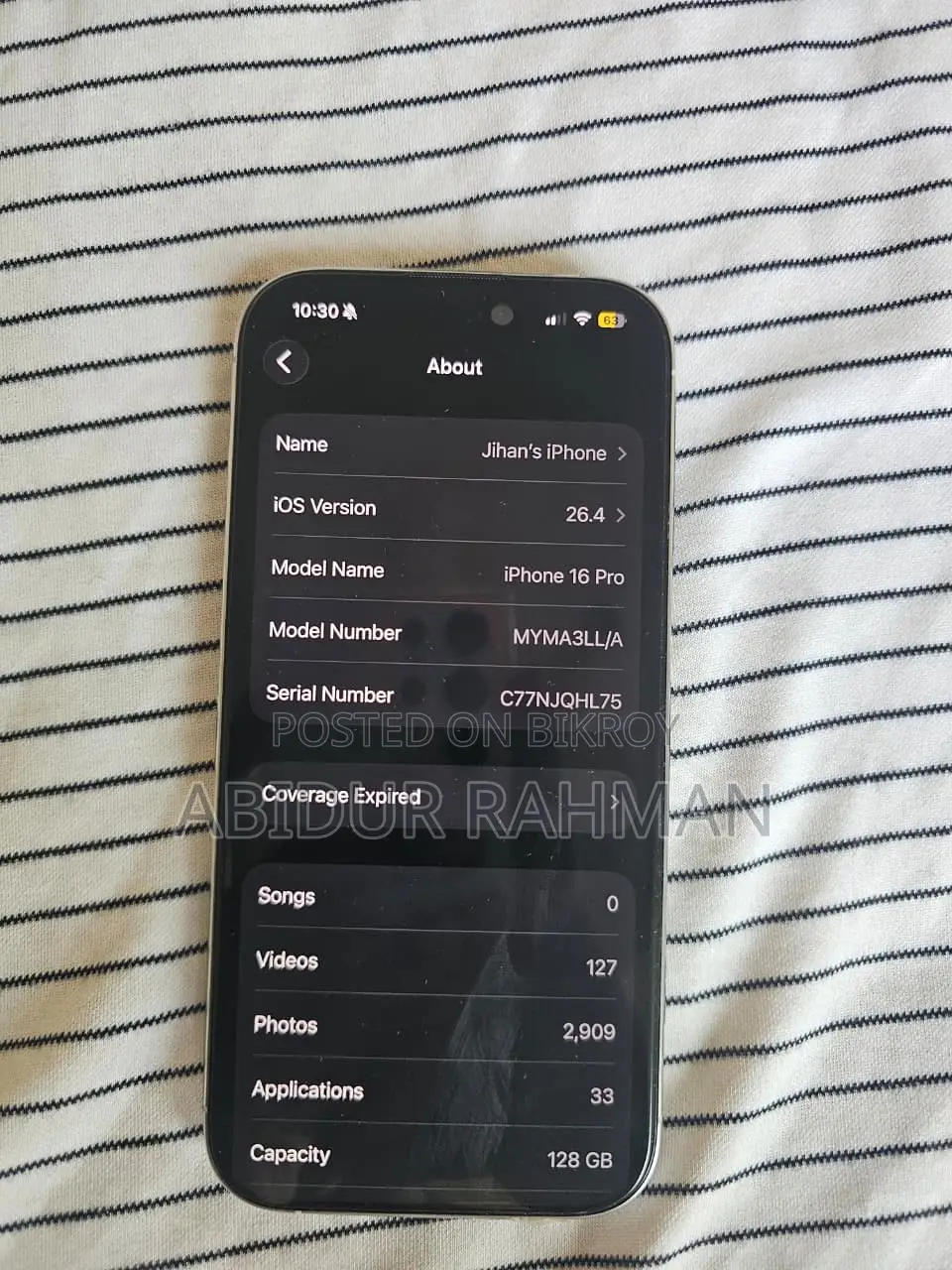Apple iPhone 16 Pro 128 GB White