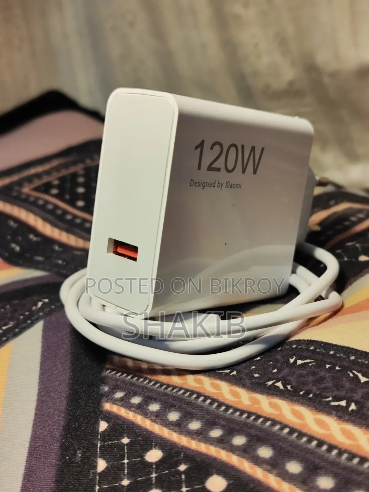 Original Xiaomi 120w Fast Charger and Type-C Cable