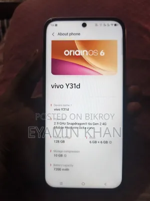 Vivo Y31d 128 GB White