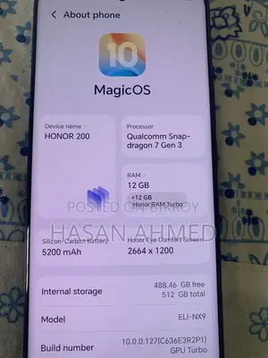 Honor 200 512 GB Black