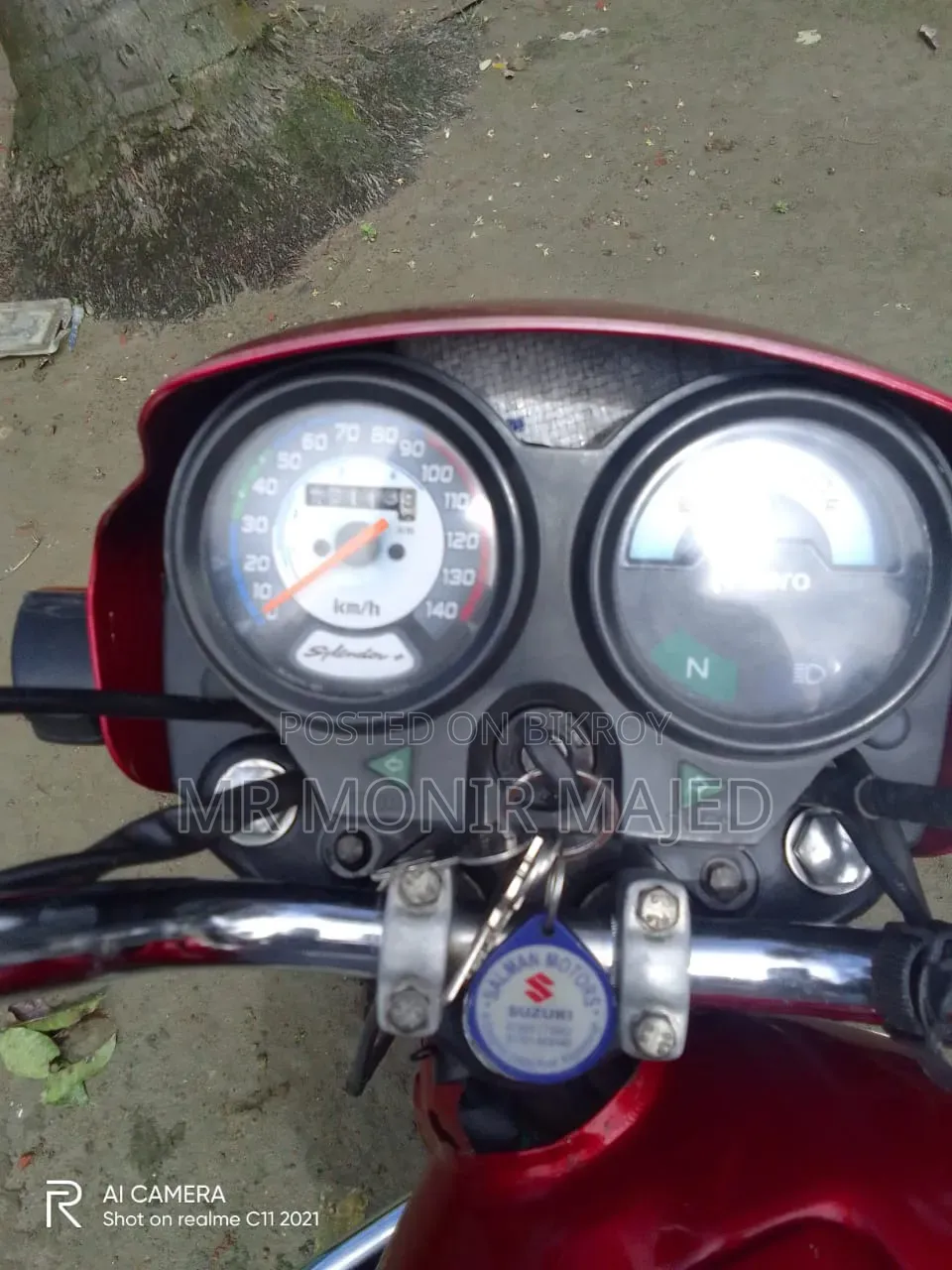 Hero Splendor Plus 2017 Red