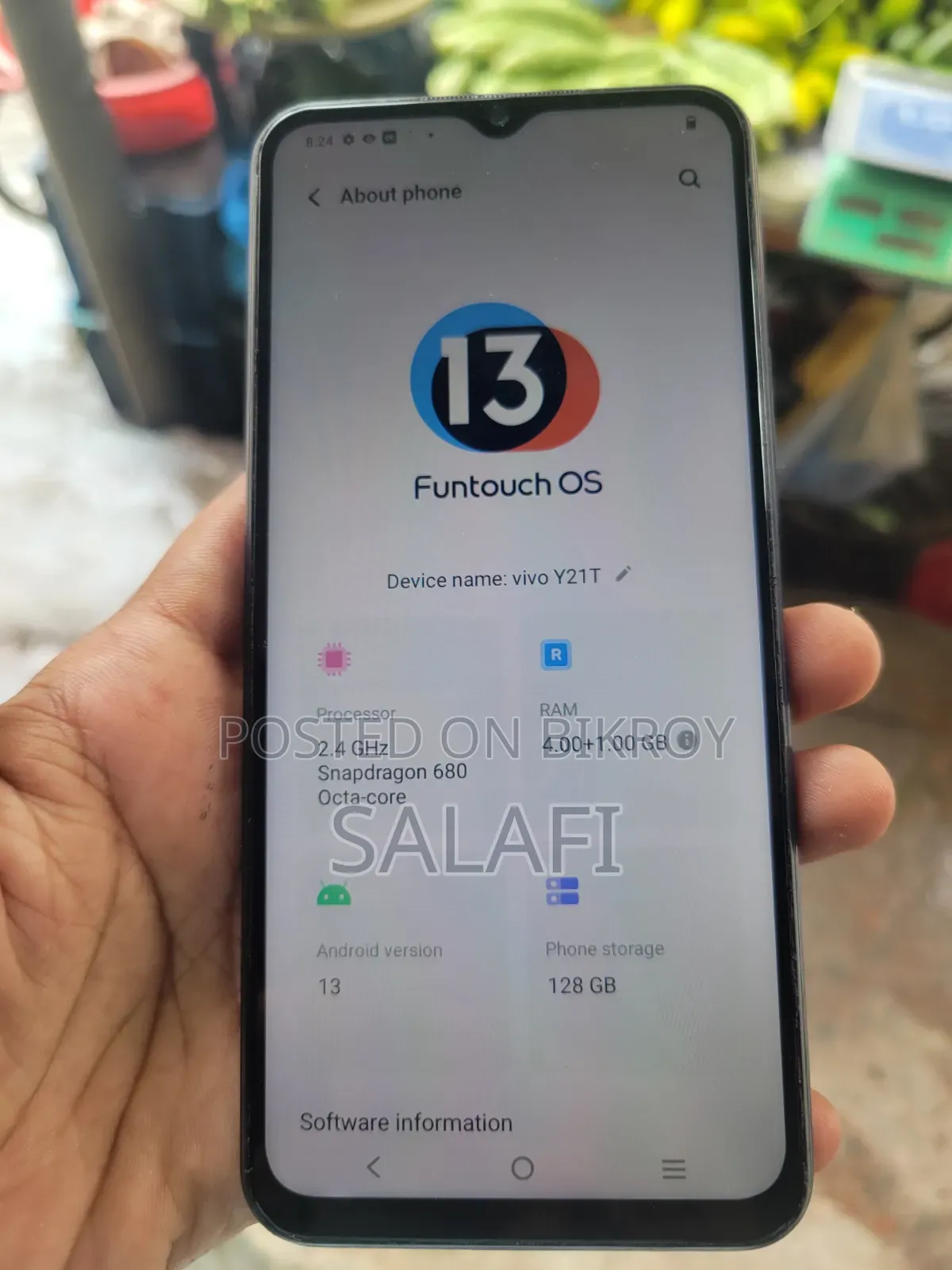 ভিভো ওয়াই২১ ১২৮ জিবি ব্ল্যাক