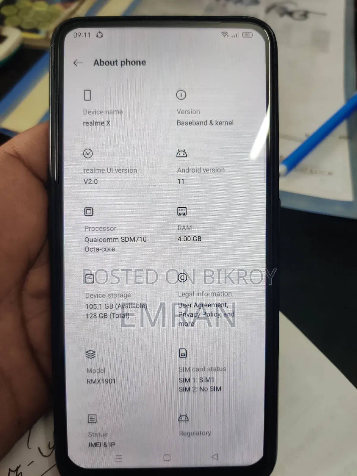 Realme X 128 GB Blue