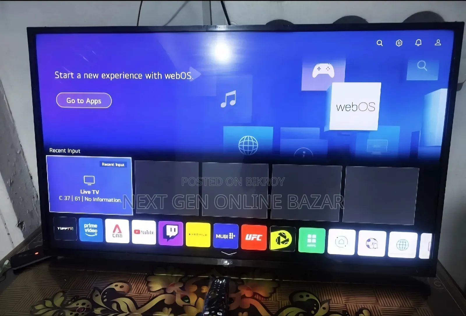 Lg 43" Smart Voice Led Tv with Guarantee (Magic Remote and box included)