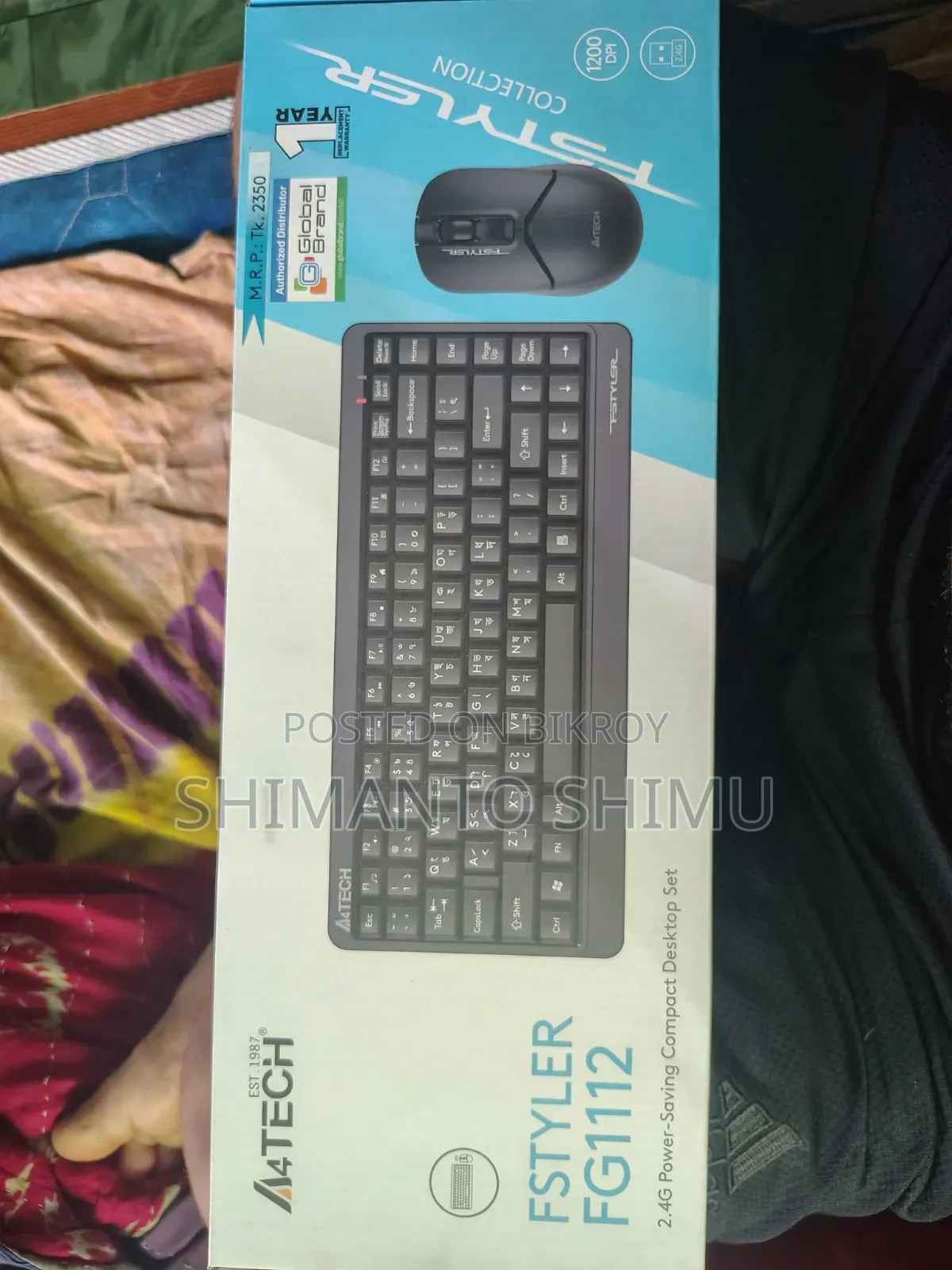 A4tech Fstyler Fg1112 (Wireless Keyboard Mouse)