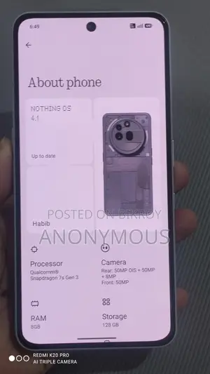 Nothing Phone 3a Pro 128 GB Gray