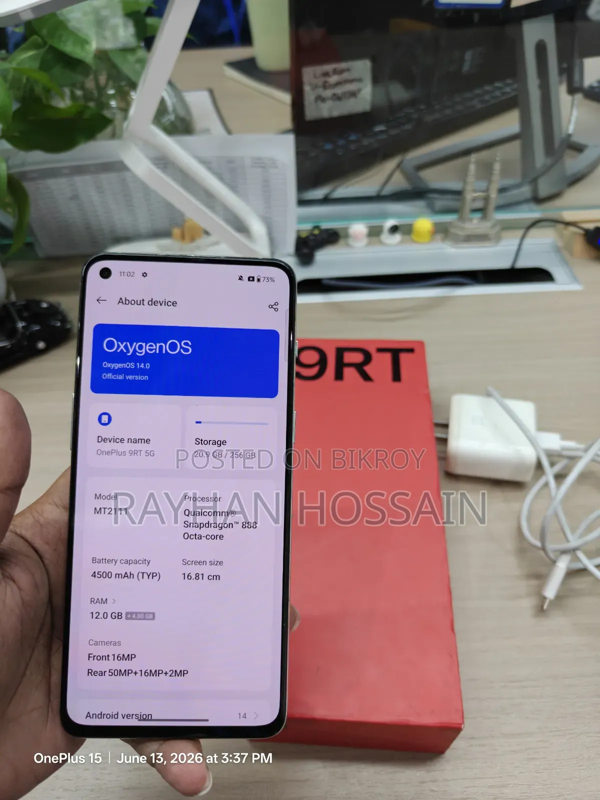 OnePlus 9RT 5G 256 GB Blue