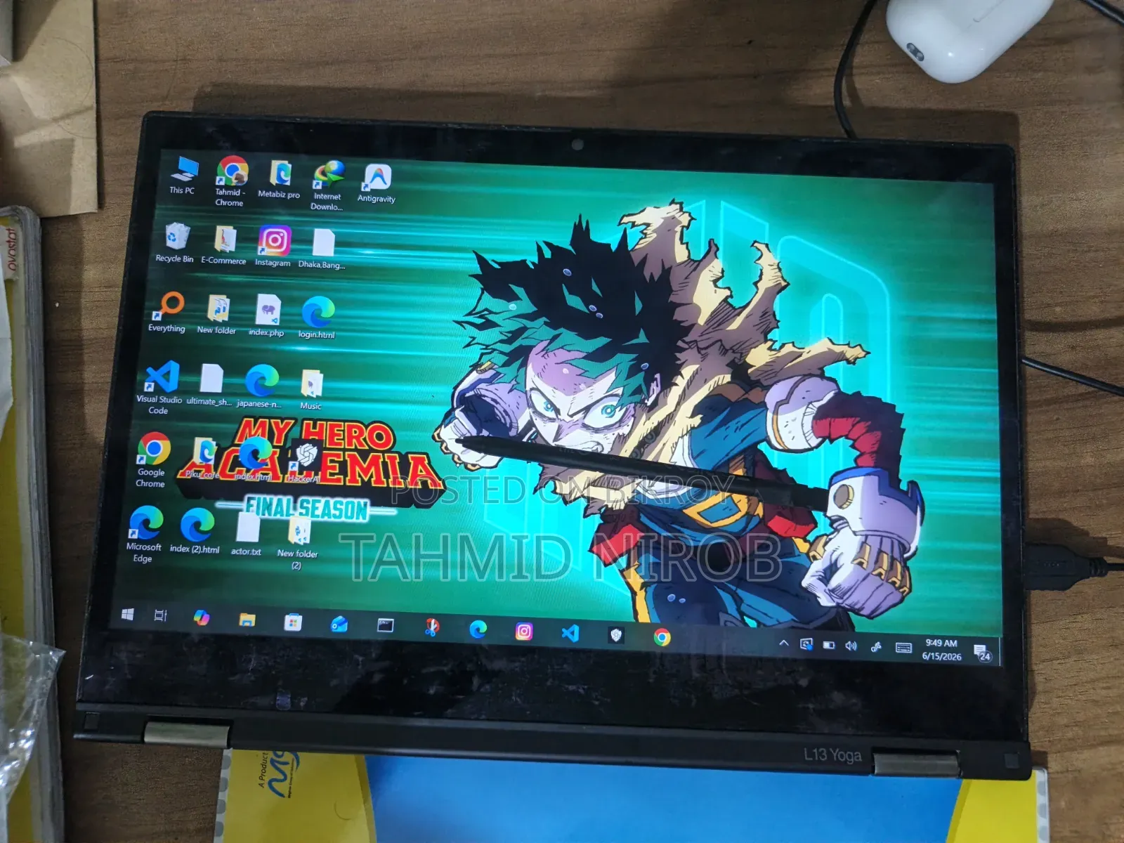 Laptop Lenovo ThinkPad L13 Yoga 8GB Intel Core I5 SSD 128GB