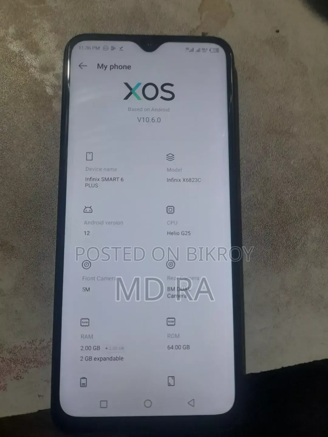 Infinix Smart 6 HD 64 GB Black