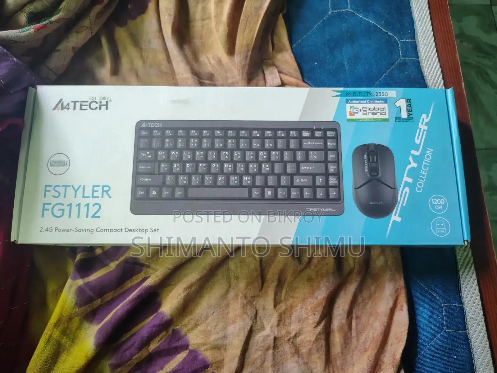 A4tech Fstyler Fg1112 (Wireless Keyboard Mouse)