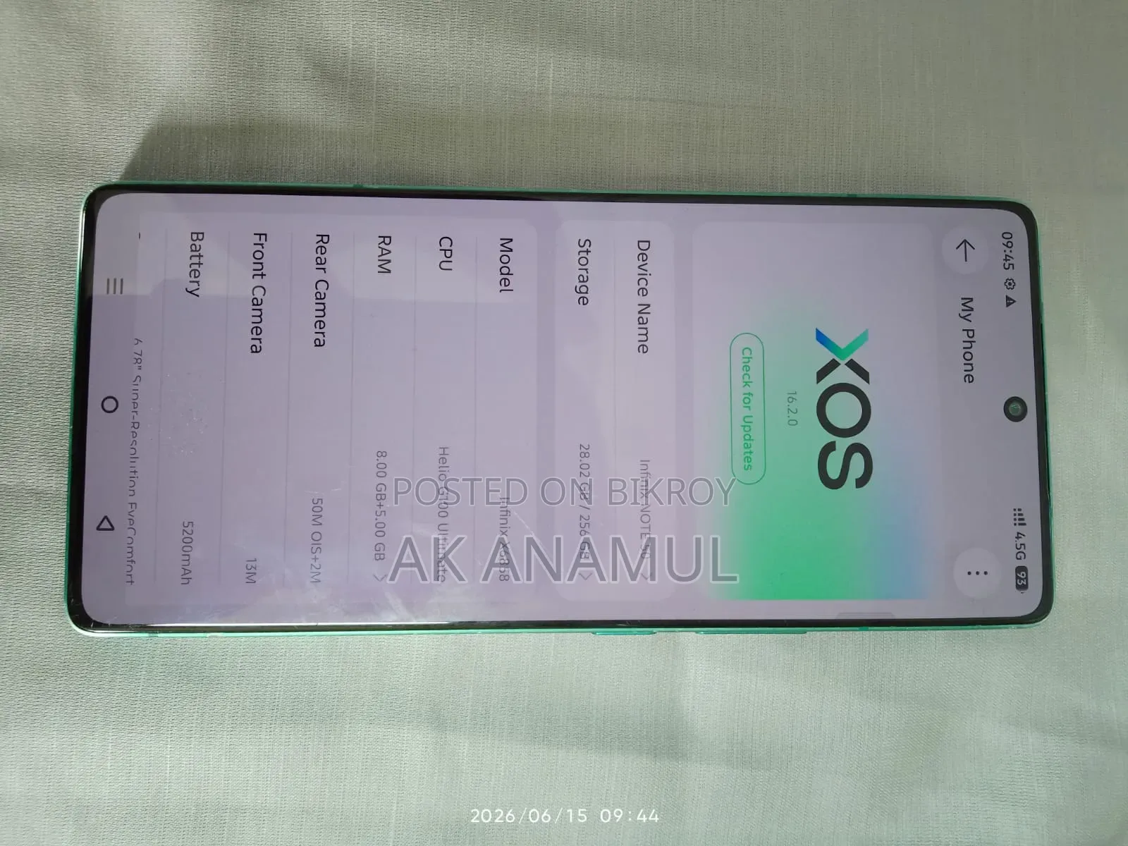 Infinix Note 50 4G 256 GB