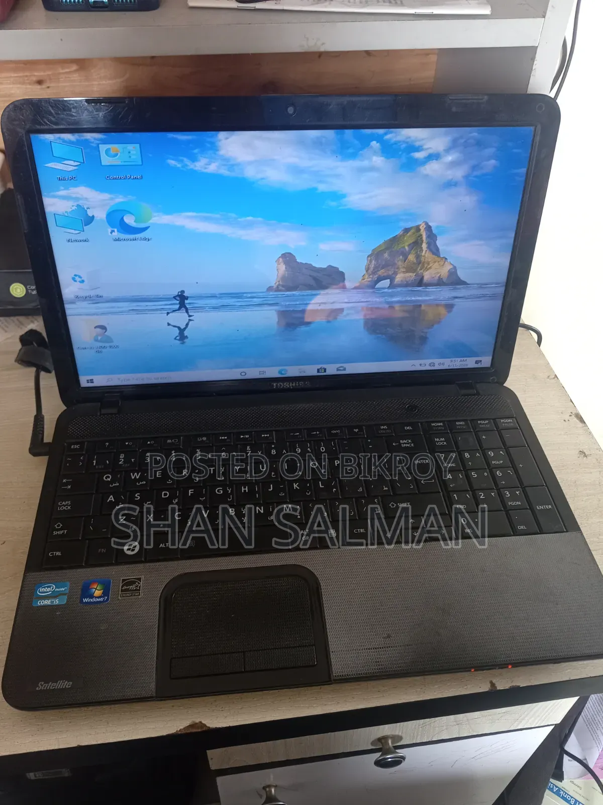 Laptop Toshiba Satellite C850 4GB Intel Core i5 HDD+SSD 1TB