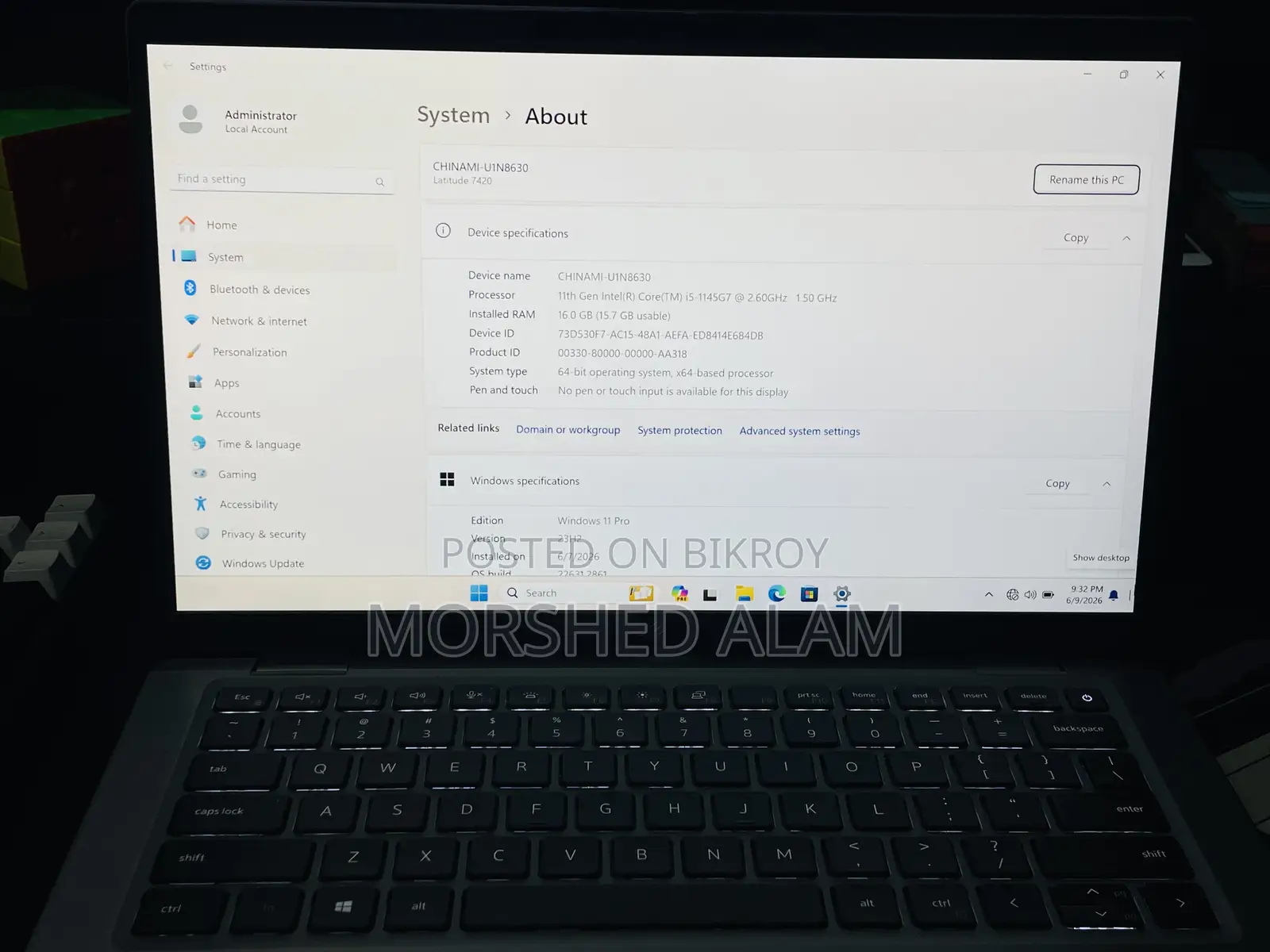 Laptop Dell Latitude 7420 16GB Intel Core I5 SSD 256GB