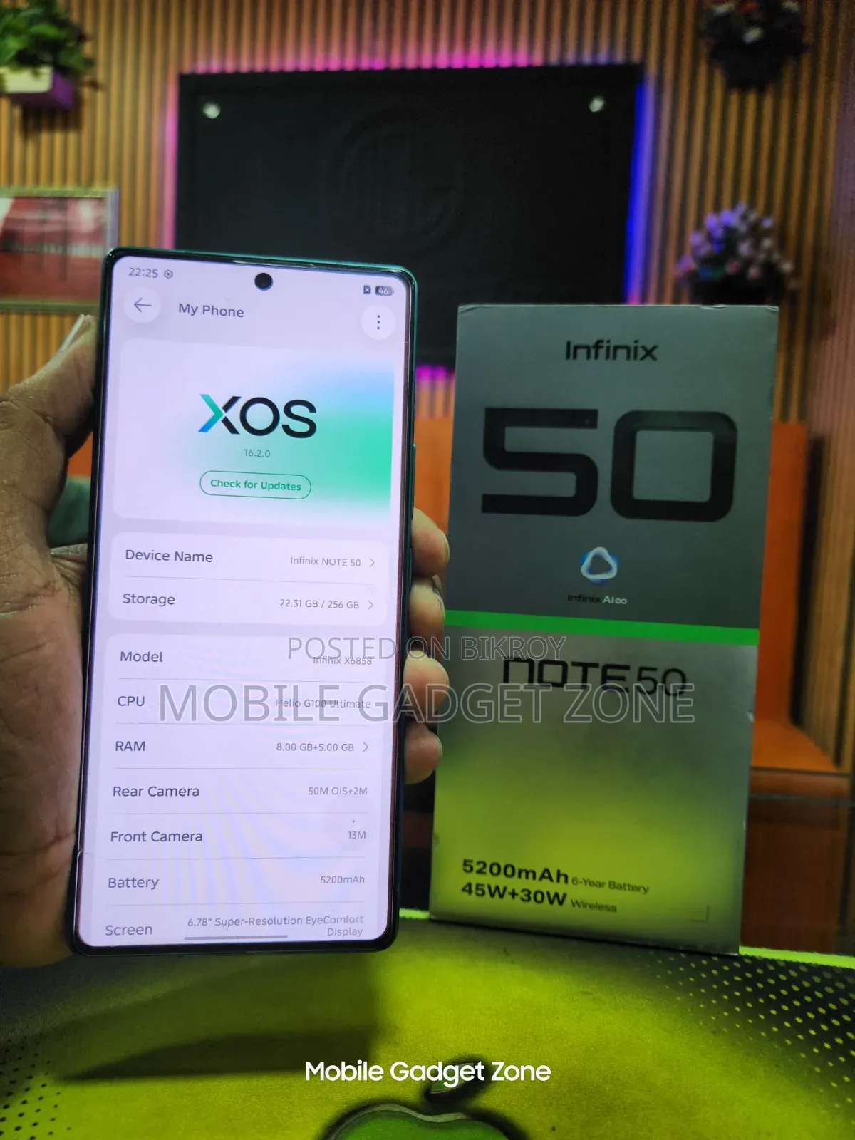 Infinix Note 50 4G 256 GB Blue