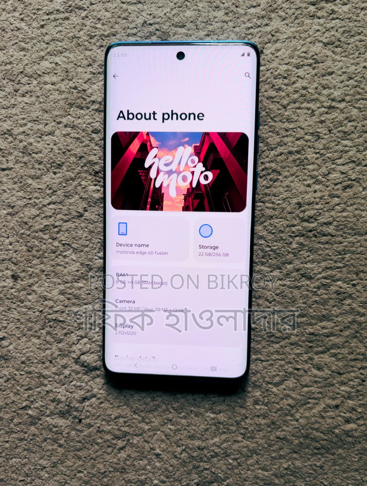 New Motorola Edge 60 Fusion 256 GB Blue