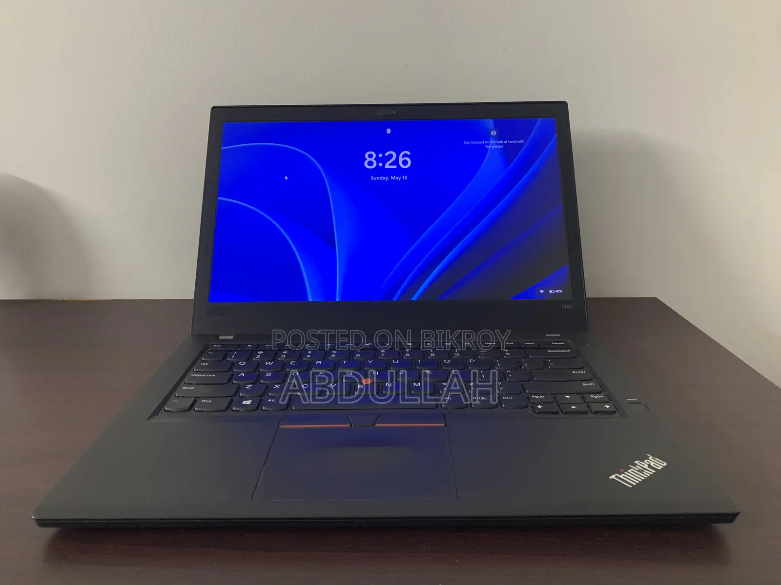 Laptop Lenovo ThinkPad T480 8GB Intel Core I5 SSD 256GB