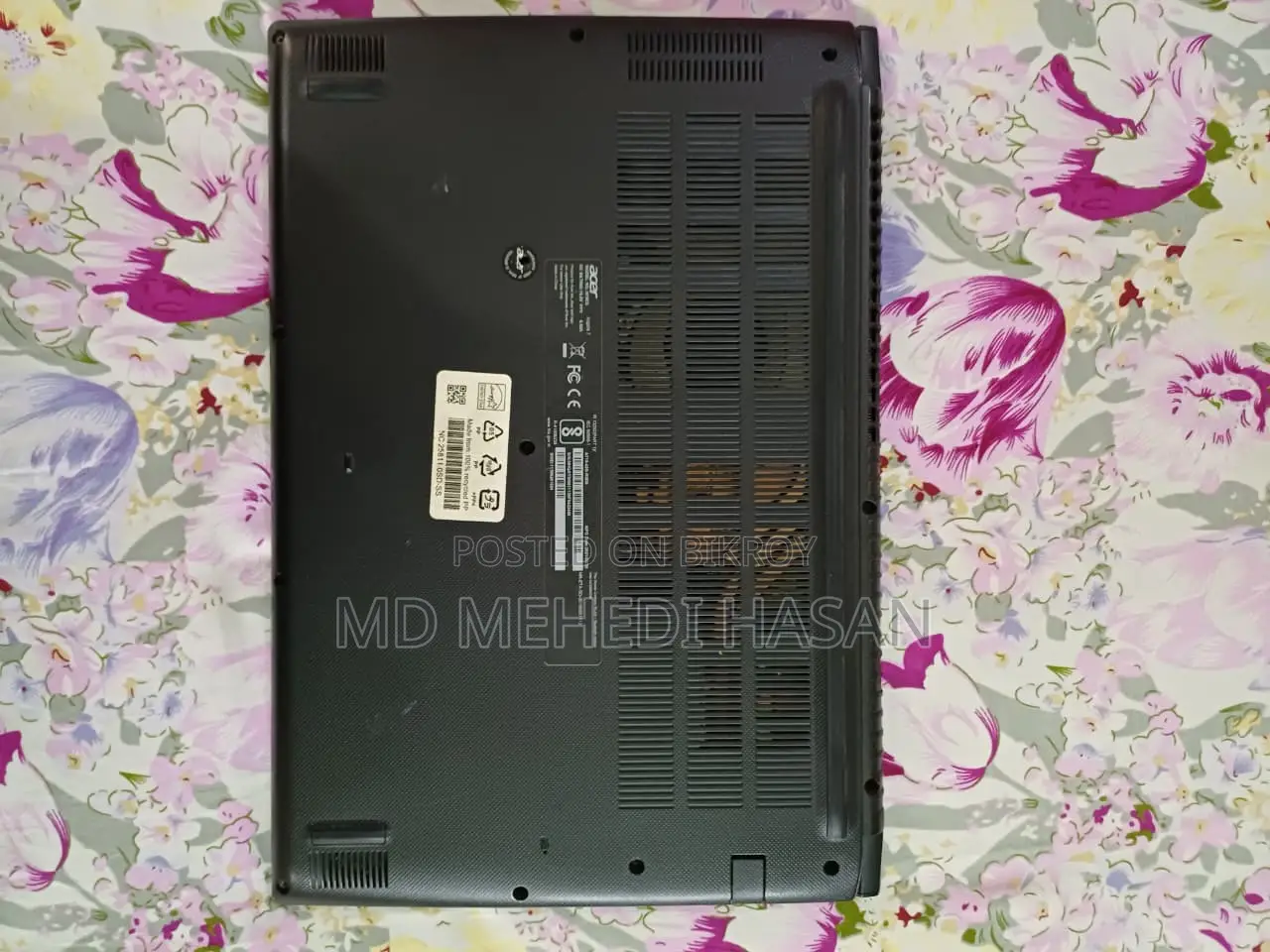 ল্যাপটপ এসার অ্যাসপায়ার ৭ ৮জিবি এএমডি রাইজেন ৫ এসএসডি ৫১২জিবি