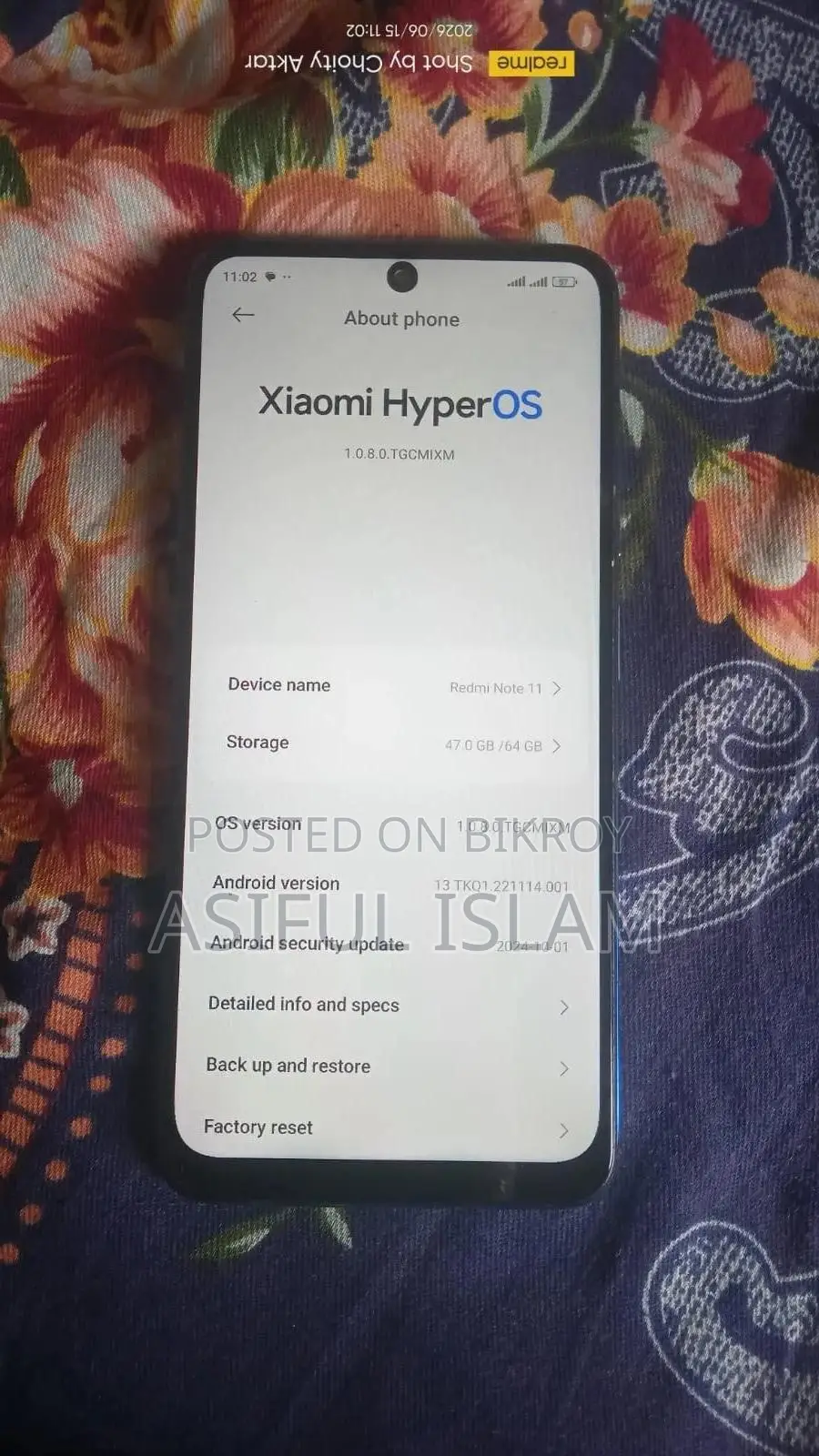 Xiaomi Redmi Note 11 64 GB Blue