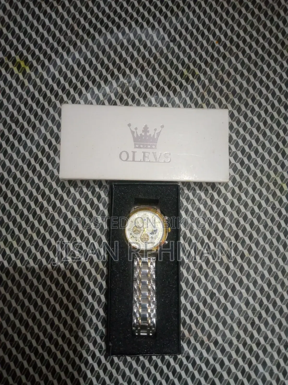 Brand New Olevs 6712 Skeleton Quartz Watch. Poly Intact. With Box.