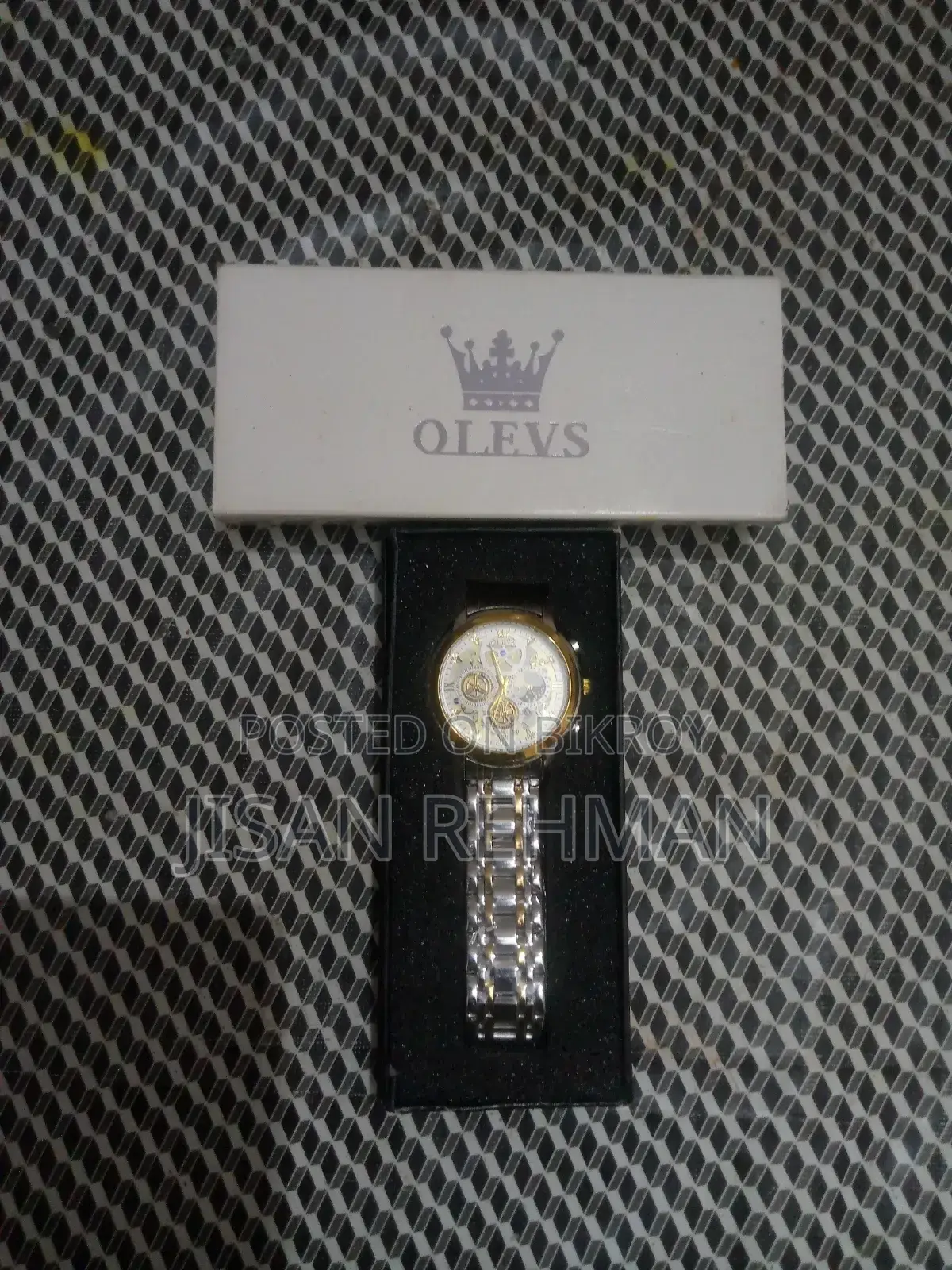 Brand New Olevs 6712 Skeleton Quartz Watch. Poly Intact. With Box.
