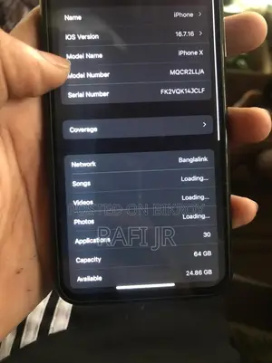 Apple iPhone X 64 GB Black