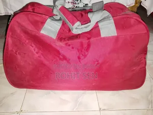 Qiway Red Grey Travel Bag