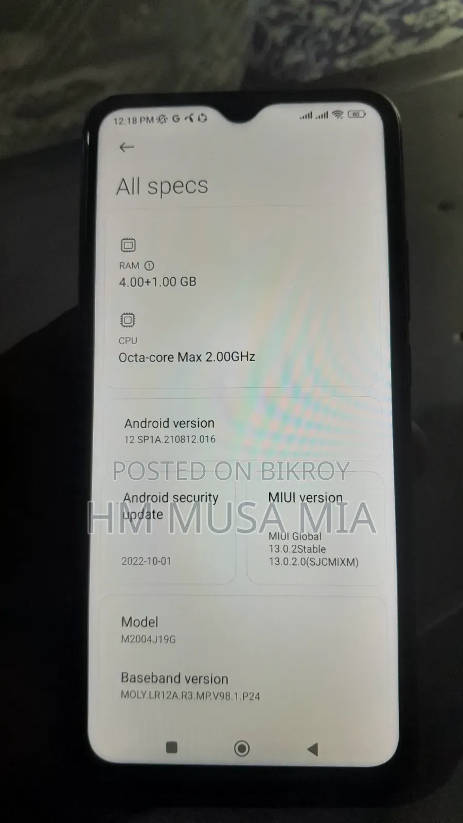 Xiaomi Redmi 9 64 GB Blue