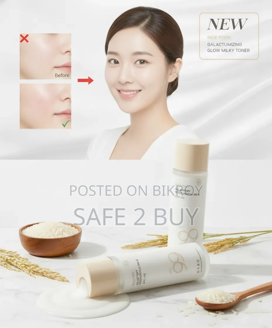Original Korean Glass Skin Toner - Dabo Rice PDRN Milky Toner