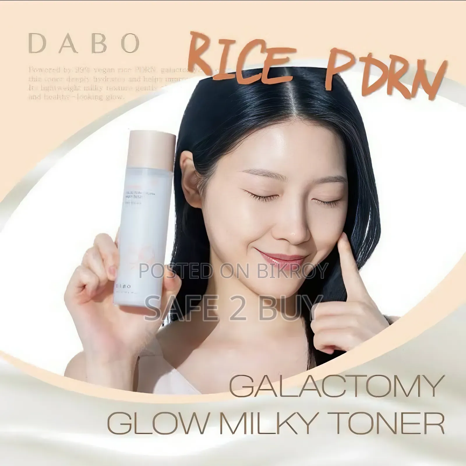 Original Korean Glass Skin Toner - Dabo Rice PDRN Milky Toner