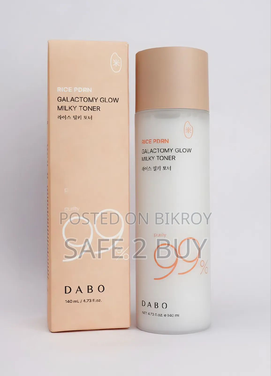 Original Korean Glass Skin Toner - Dabo Rice PDRN Milky Toner