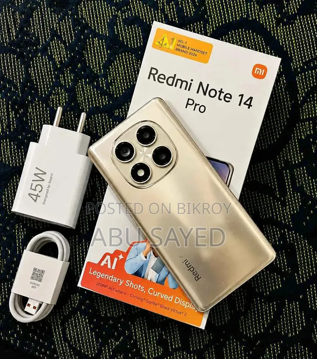 Xiaomi Redmi Note 14 Pro 5G 256 GB Gold
