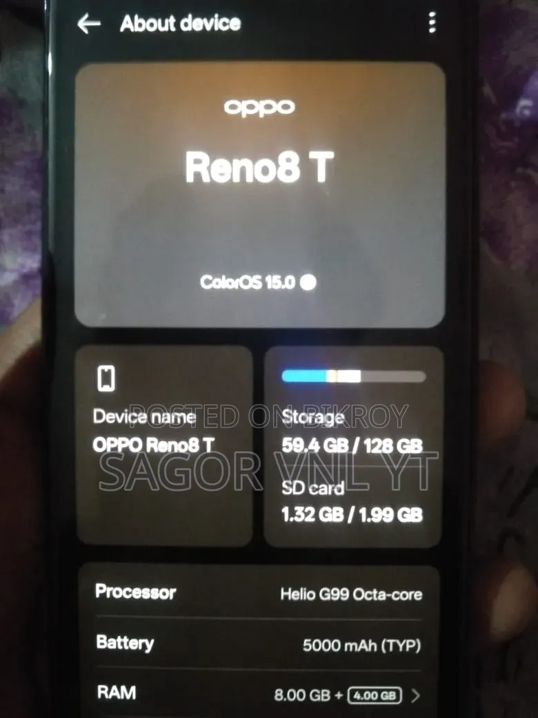 Oppo Reno 8T 128 GB Black
