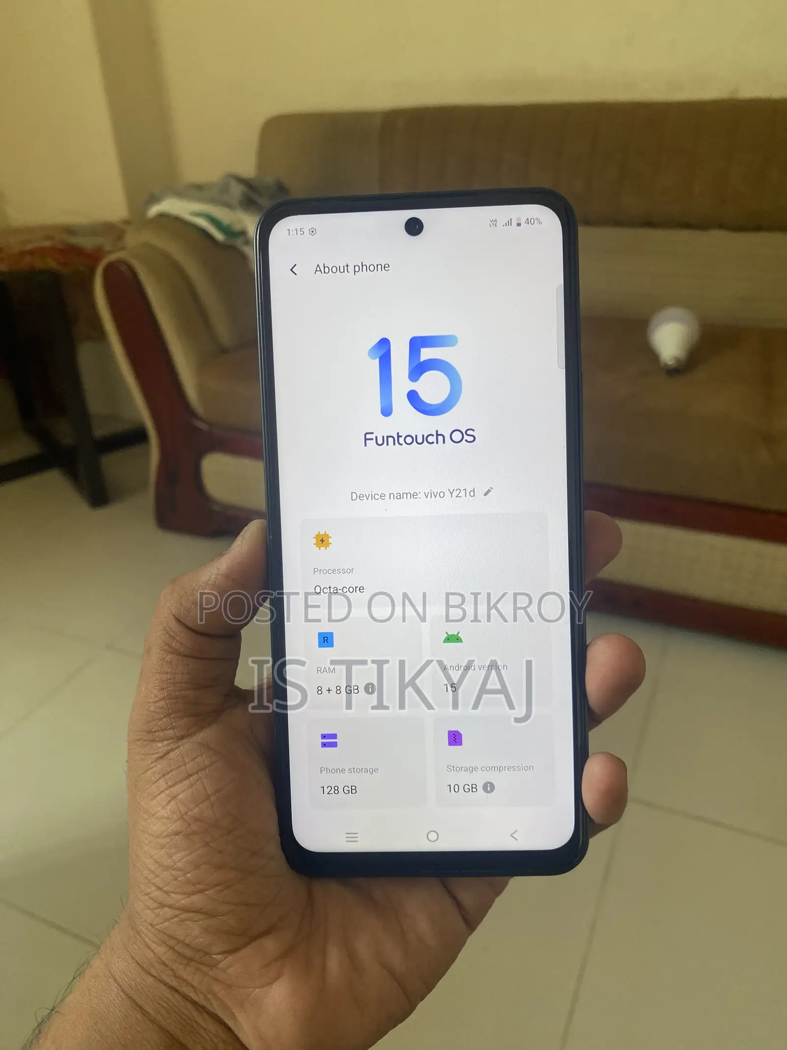 Vivo Y21d 128 GB Blue