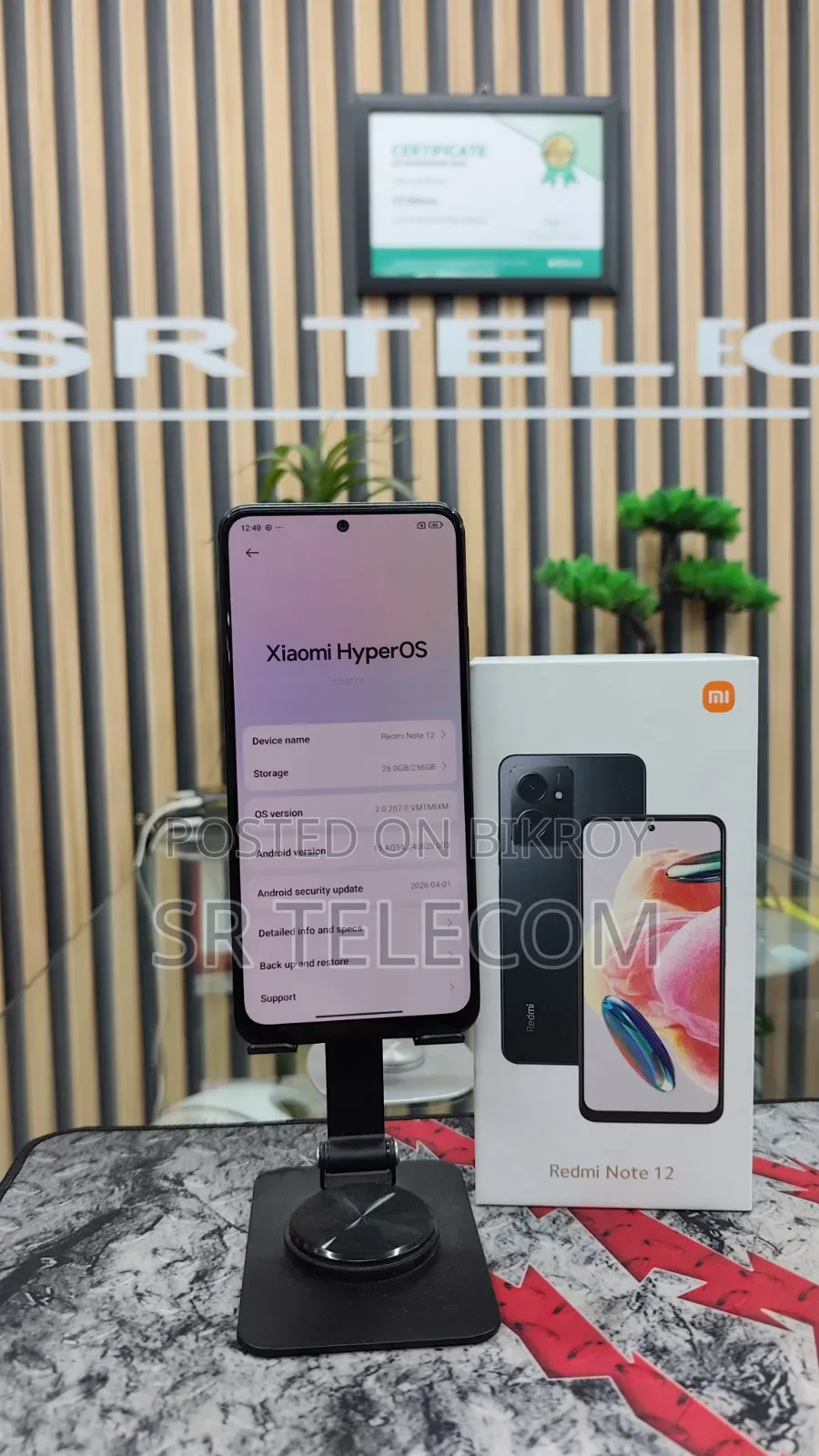Xiaomi Redmi Note 12 256 GB Black