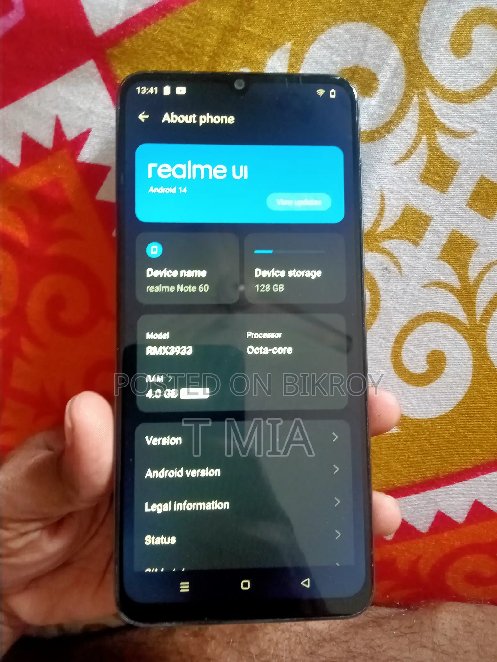 Realme Note 60 128 GB Gray