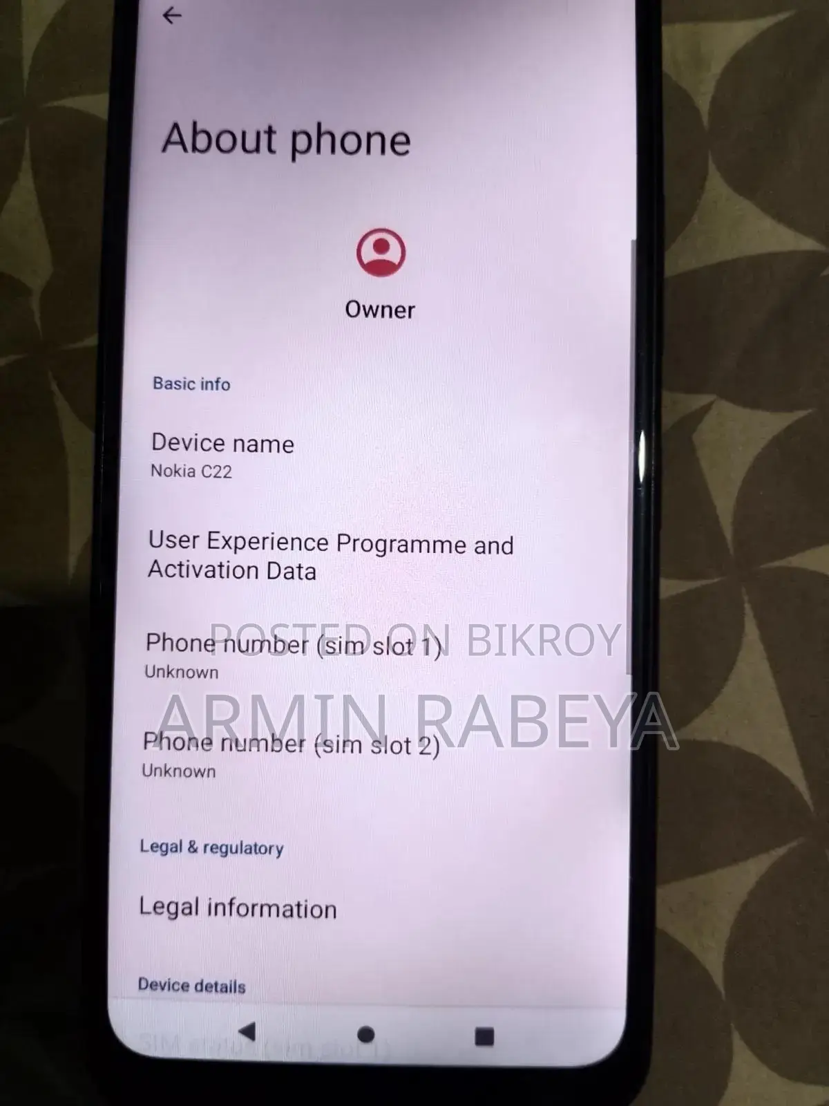 Nokia C22 64 GB Silver