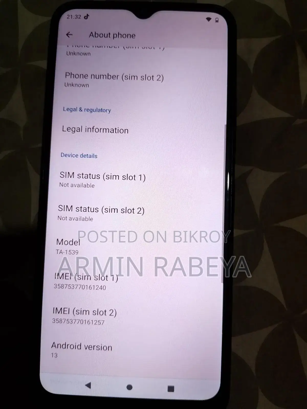 Nokia C22 64 GB Silver