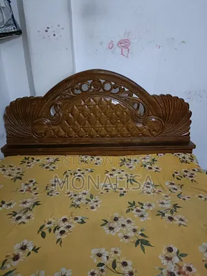 সেগুন কাঠের খাট ৬ ফুট বাই ৭ ফুট