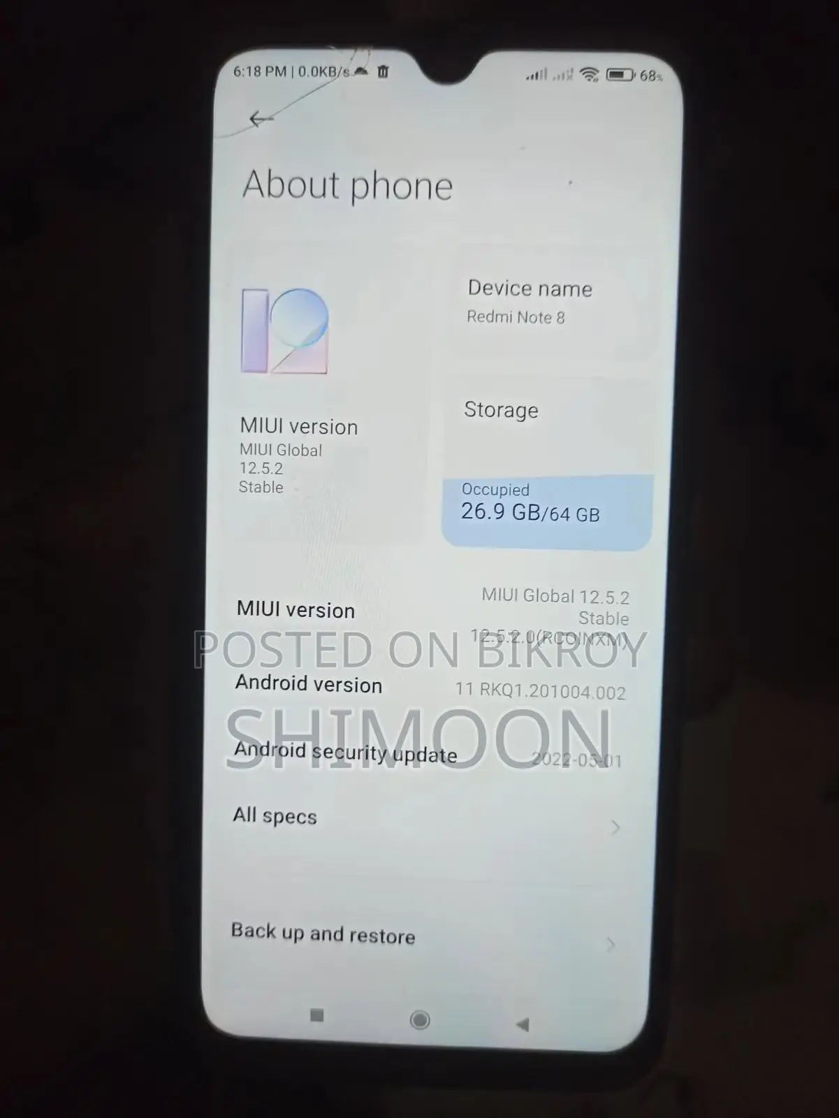 Xiaomi Redmi Note 8 64 GB Blue