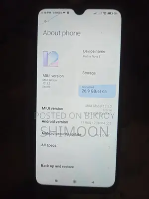 Xiaomi Redmi Note 8 64 GB Blue