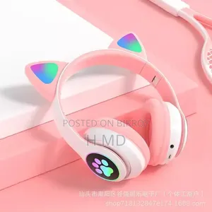 RGB Cat Ear Bluetooth Headphone