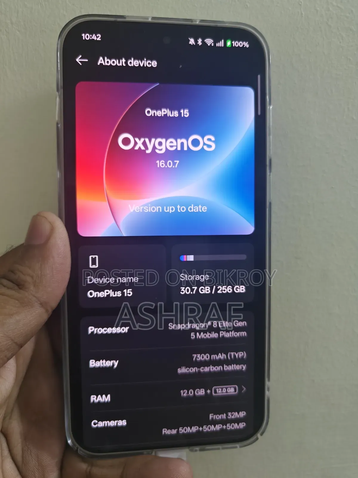 New OnePlus 15 256 GB Rose Gold