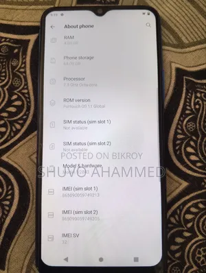 Vivo Y20 64 GB Blue