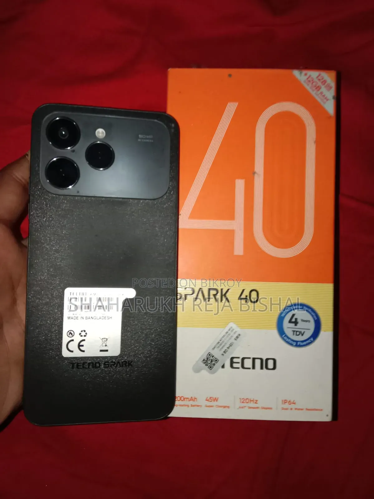 Tecno Spark 40 128 GB Black