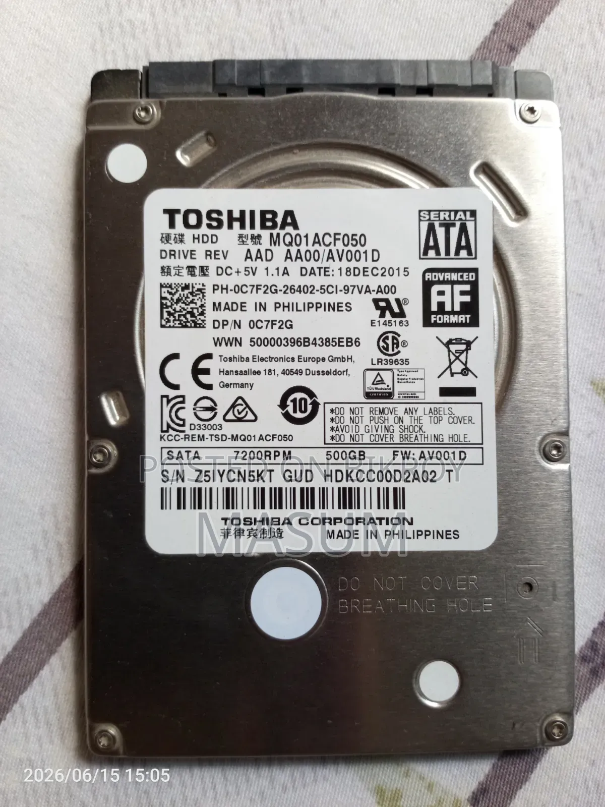 হার্ড ডিস্ক Toshiba