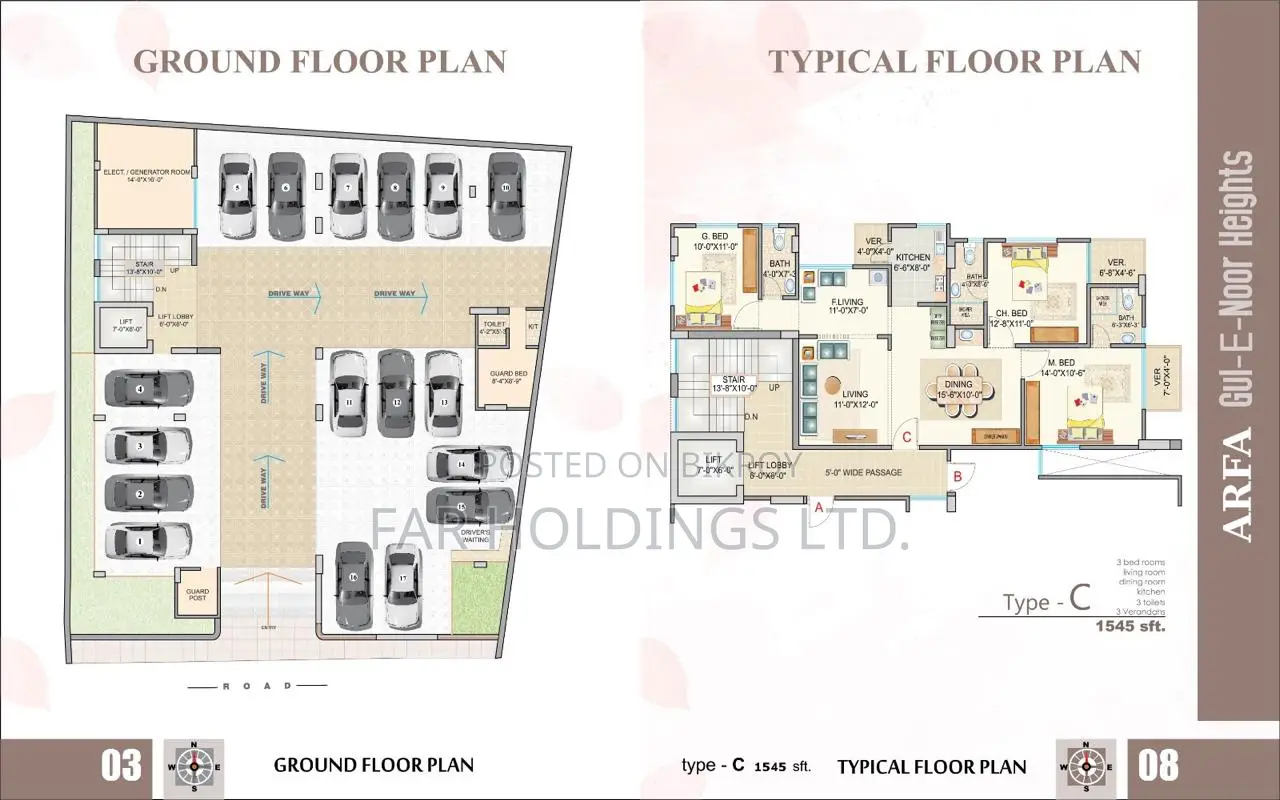 Furnished 3-Bedroom Apartment in Arfa Nur, Malibag for sale