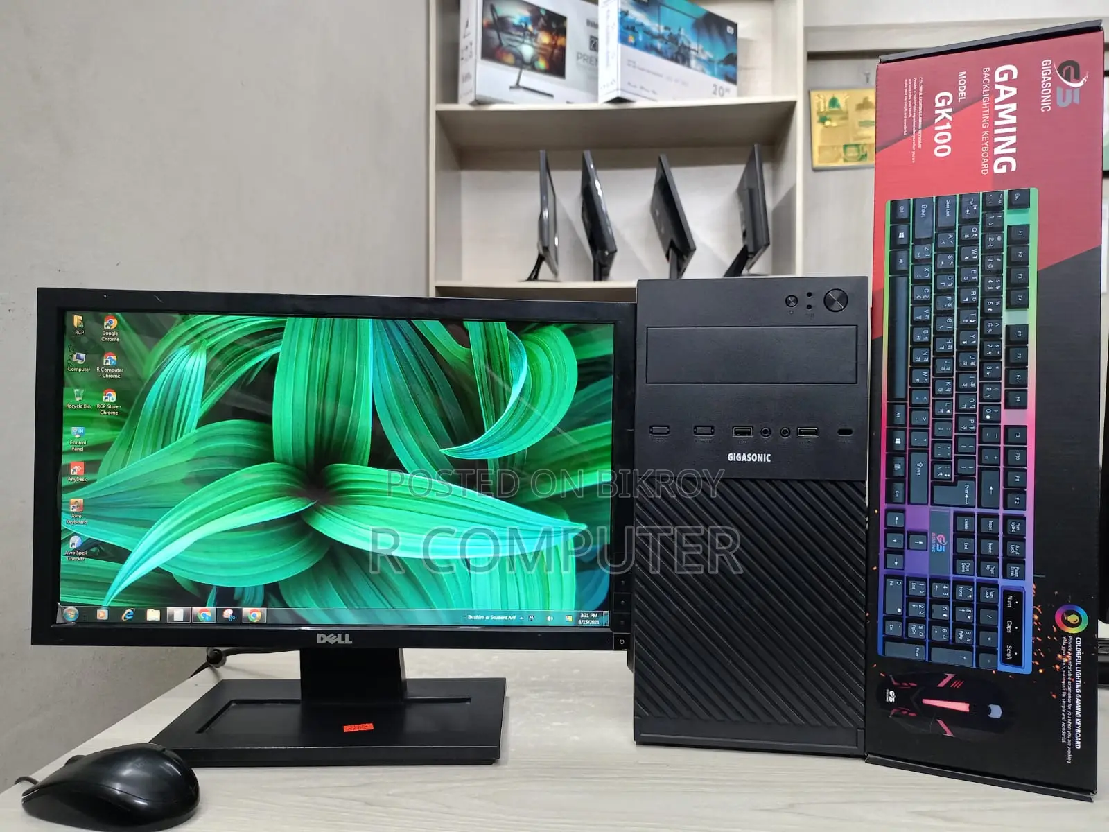 New Desktop Computer 8GB Intel Core I3 SSD 256GB